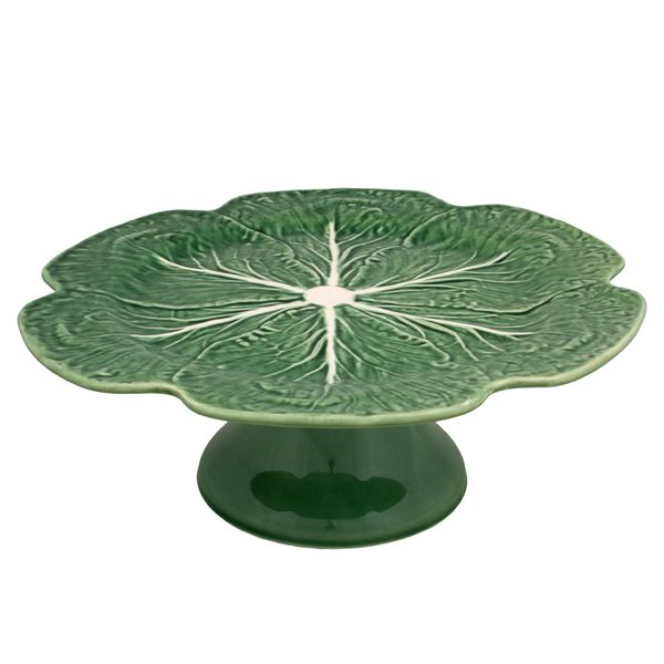 Prato-com-Pe-31cm-Couve-Verde-Bordallo-Pinheiro